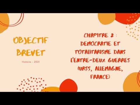 Troisième - Révisions Brevet - URSS, Allemagne Nazie et Front Populaire