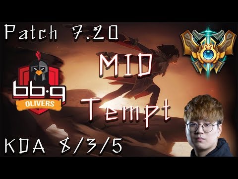 ฺฺBBq Tempt Taliyah Vs Twisted Fate Patch 7.20 KDA 8/3/5