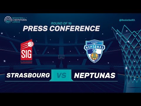 SIG Strasbourg v Neptunas Klaipeda - Press Conference - Basketball Champions League