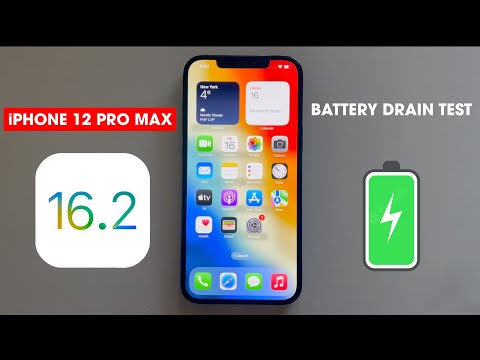 iPhone 12 Pro Max IOS 16.2 Battery Drain Test 2023 | IOS 16.2
