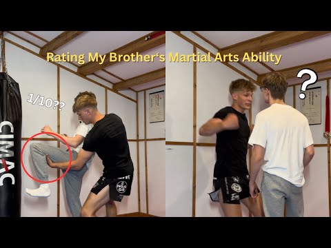 Rating My Brother at Martial Arts