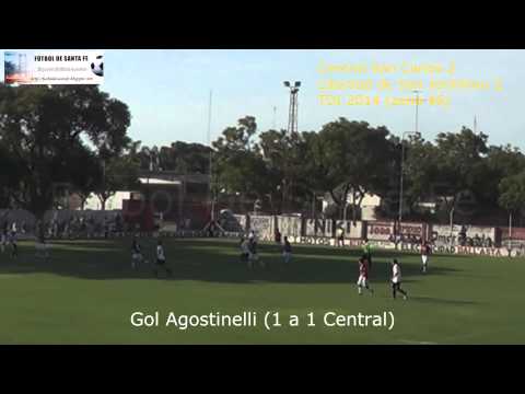 Central San Carlos 2 -   Libertad 2 gol Agostinelli 1 a 1 Central  TDI 2014, 1 fecha zona 46
