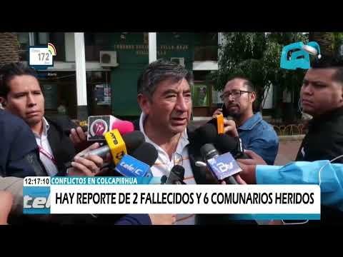 CONFLICTOS EN COLCAPIRHUA: 7 POLICÍAS RESULTARON HERIDOS, 3 FUERON DADOS DE ALTA.