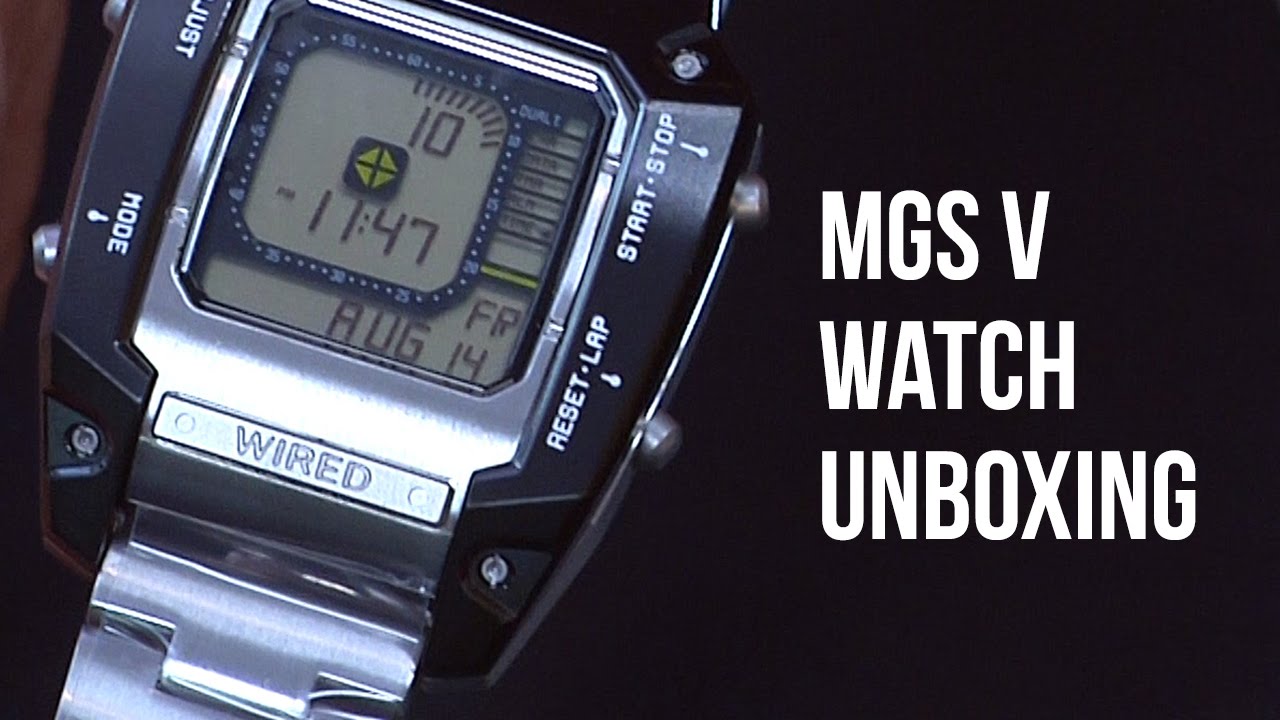 Metal Gear Solid 5 Watch Unboxing - YouTube