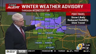 KCRG-TV9 First Alert Forecast: Tuesday Evening, January 20th
