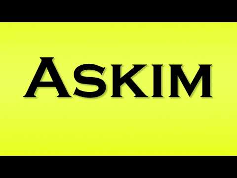 Pronunciation of Askim