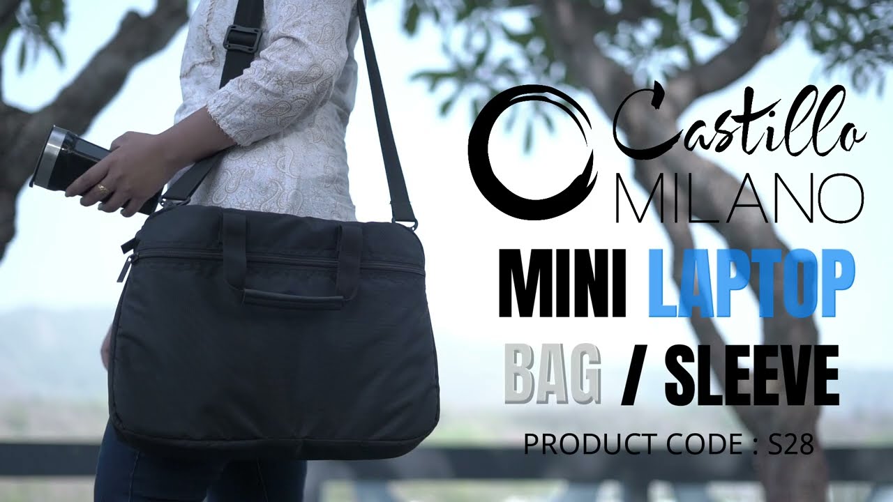 Mini Laptop bag / Laptop Sleeve with inner compartments | Convertible to Sling Bag