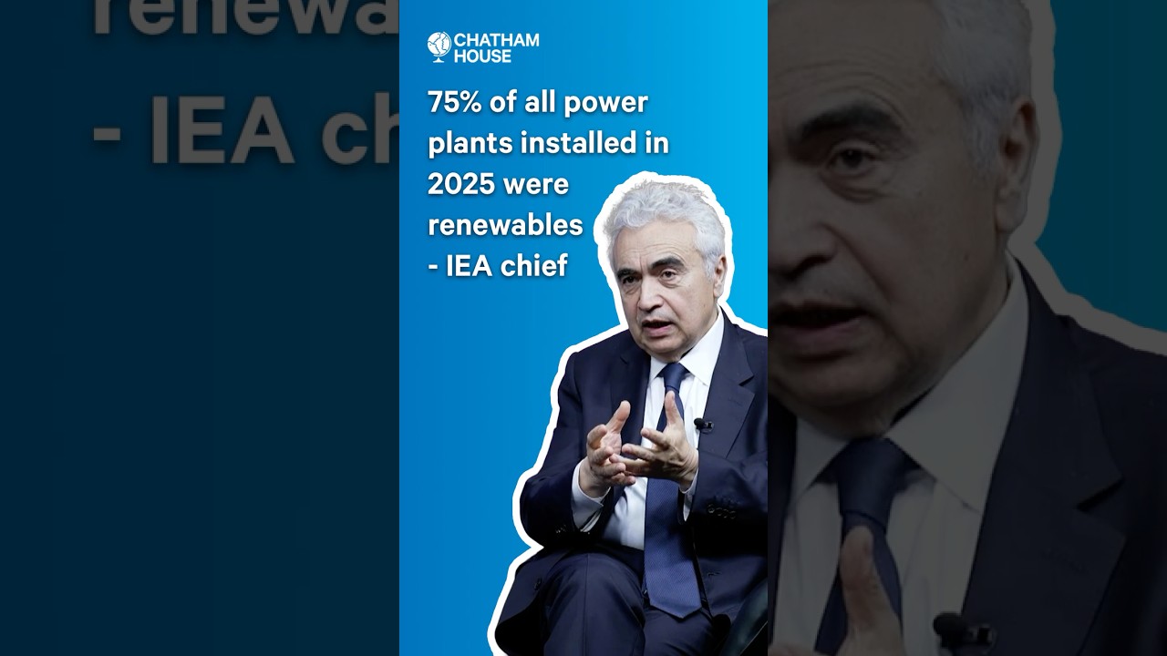 Oil crisis: 75% of all power plants installed in 2025 were renewables - IEA chief