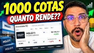 HGLG11: QUANTO RENDE 1.000 COTAS POR MÊS?