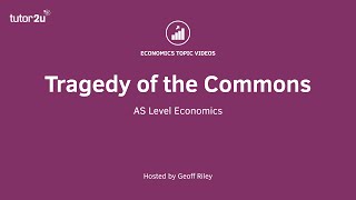 Explaining the Tragedy of the Commons - A Level and IB Economics