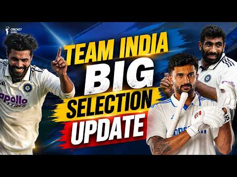 India Test Squad for Sri Lanka 2026 🔥 Bumrah Fitness Update | Washi Out?