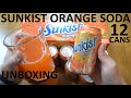 Unboxing Sunkist Orange Soda 12 Can Pack