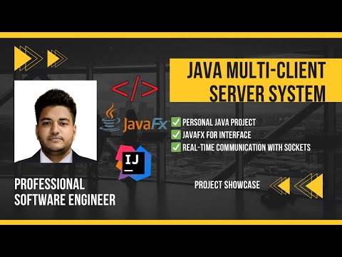 Java Multi-Client Server System | Real-Time Communication with JavaFX & Sockets