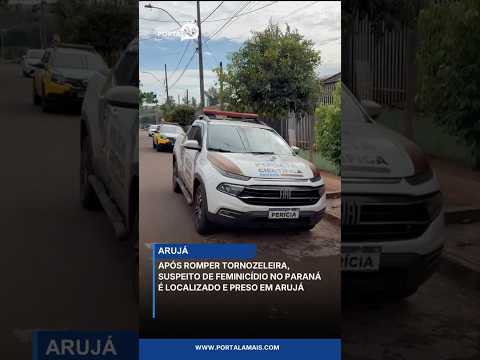 Após romper tornozeleira, suspeito de feminicídio no Paraná é localizado e preso em Arujá