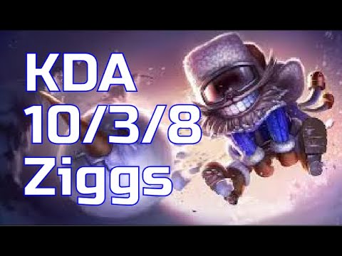 LOL ziggs vs Cassiopeia  - Bot Lane  NA Challenger V10.10