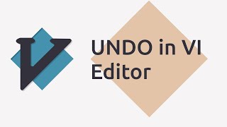 How to UNDO in VI Editor?