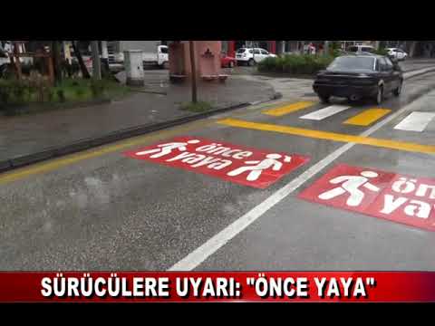 BOLU'DA SÜRÜCÜLERE UYARI: “ÖNCE YAYA” 