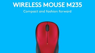 Logitech M235 Wireless Mouse Red (910-002497) - відео 1