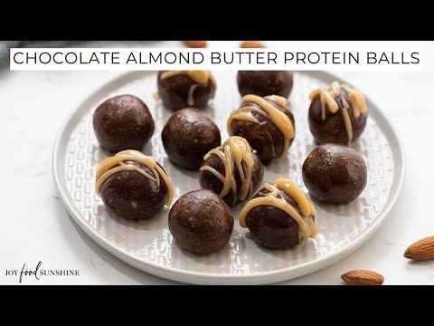 Chocolate Almond Butter Protein Balls (Paleo & Vegan)