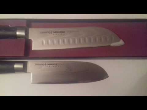 Samura Damasko plieno peilis Santoku SD-0092 video