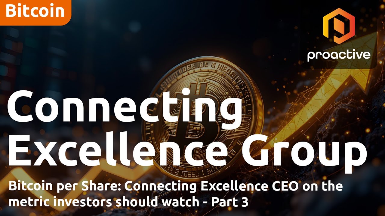 Bitcoin per share: Connecting Excellence CEO on the metric investors should watch - Part 3