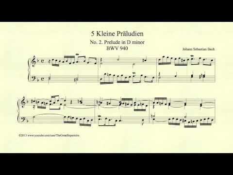 Prelude in D minor BWV 940