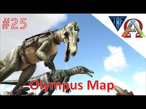 Olympus Map - Baryonyx Tame - Maybe the best land/sea Dino! E25 - Ark Survival Evolved
