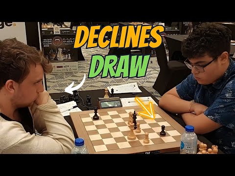 When Your Opponents Declines Your Draw Offer | Hans Niemann vs Aydin Suleymanli