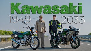 Download lagu Kawasaki Motorcycle Evolution 1949–2033 | Kawasaki Ninja Legacy to Electric Motorcycle Innovation mp3
