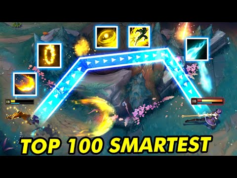 TOP 100 SMARTEST MOMENTS IN LEAGUE OF LEGENDS!