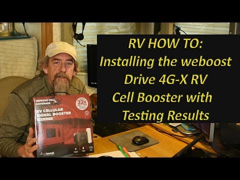 RV How to - Installing the weboost Drive 4G-X RV Cell Booster and Testing