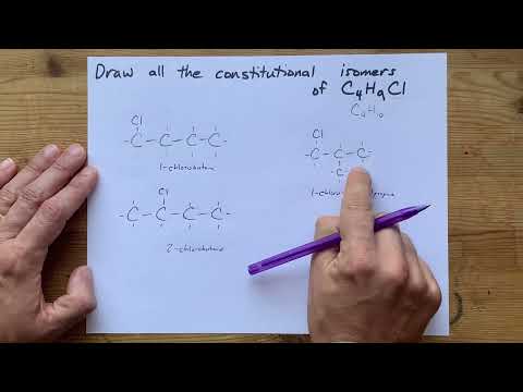 Draw all the constitutional isomers of C4H9Cl