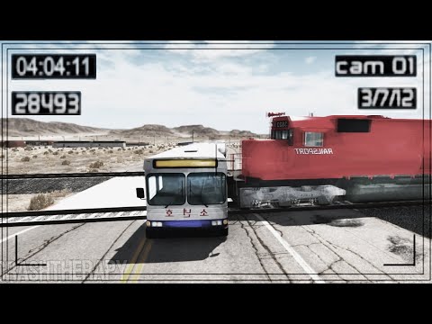 CCTV Train Accidents #12 - BeamNG Drive | CrashTherapy