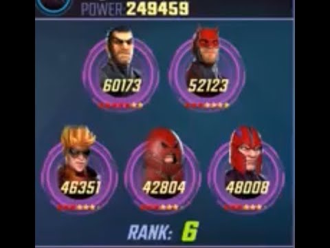 Marvel Strike Force Arena: Brofenders (Magneto, Juggernaut, Pyro, Daredevil, Punisher)