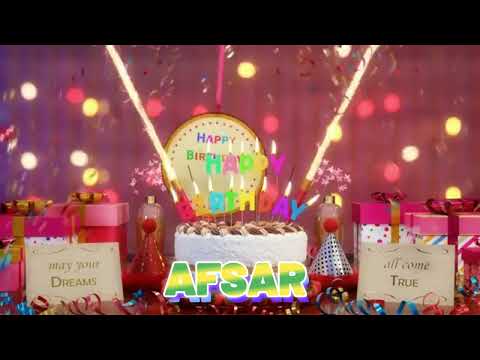 AFSAR Happy Birthday Song with Names 🌟 Happy Birthday to You