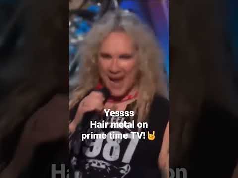 Steel Panther repping for hair metal on NBC America's Got Talent ????????????