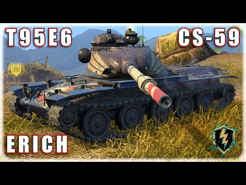 T95E6 ꥟ ERICH ꥟ CS59 | World of Tanks Blitz Replays