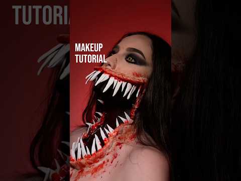 MAQUIAGEM DE MONSTRO PARA O HALLOWEEN - Boca gigante