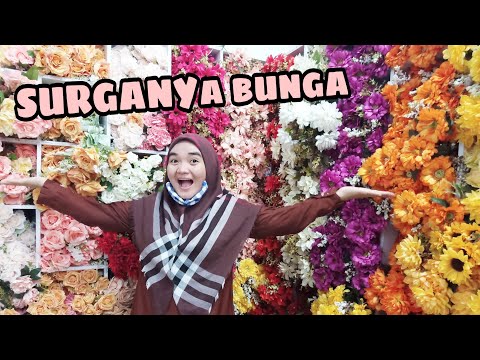 BEAUTIFUL FLOWERS || FLOOD OF FLOWERS AT MUFIDAH STATIONARY || SHOPPING IN THE MONTH OF RAMADHAN
