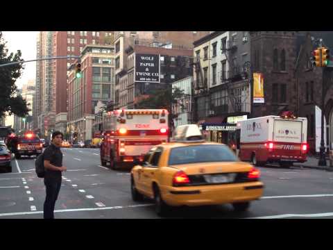 FDNY MASK SERVICES UNIT 1 TAKING UP AFTER 2 ALARM FIRE INSIDE THE PATH TRAIN SYSTEM IN NEW YORK.