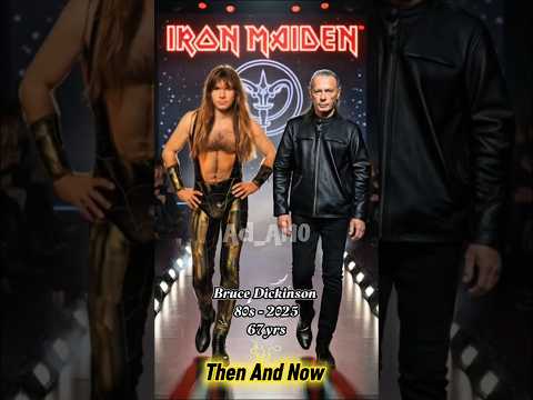 ⚡ Iron Maiden Reunion • Then & Now Nostalgia Runway (1980 - 2025) 🔥🎸#shorts#shortvideo#trending