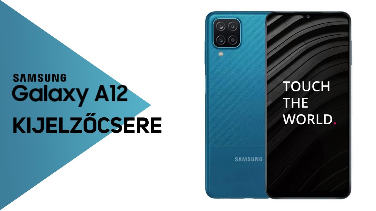 Samsung Galaxy A12 gyári kijelző csere
