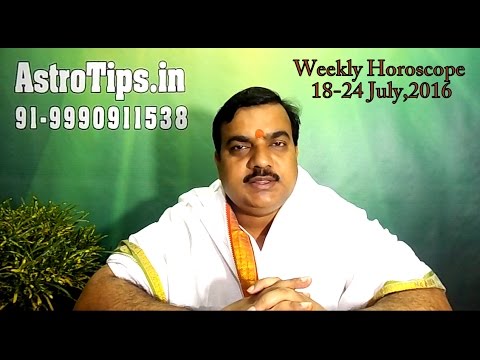 Weekly Horoscope 18-24 July 2016 in Hindi by Vedic Guru Pt Deepak Dubey