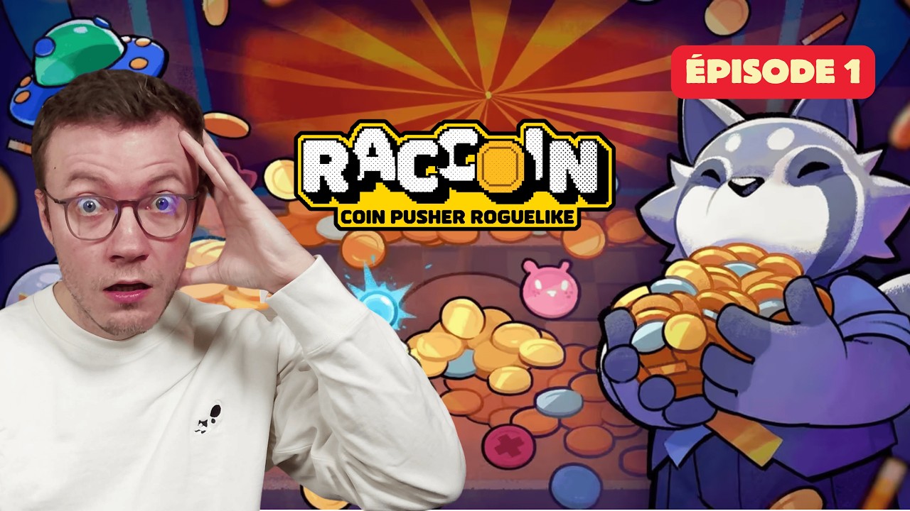 Raccoon Coin Pusher — RACCOIN: Coin Pusher Roguelike : je n'ai pas vu le temps passé...désolé ! EP1