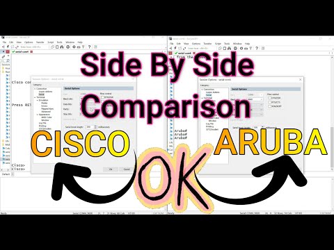 Cisco and Aruba Switch Commands- Side by Side
