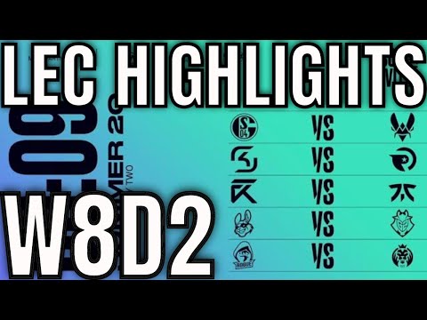 LEC Highlights ALL GAMES Week 8 Day 2 Summer 2020 League of Legends EULEC