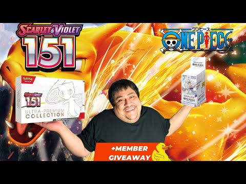 🔴Live🔴 Members Giveaway - Pokemon 151 & One Piece OP-05 Opening #unboxing #pokemon #new