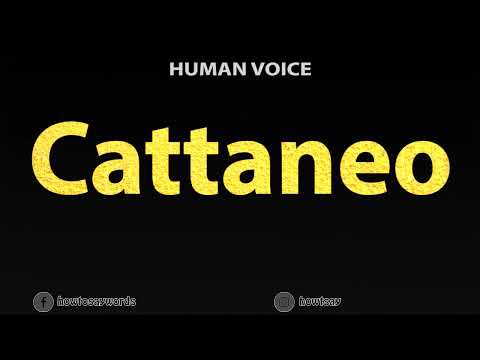 How To Pronounce Cattaneo