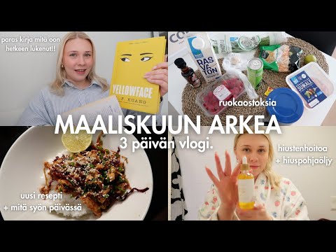 3 PÄIVÄN VLOGI🌸: perus arkea, kirjasuosituksia, ruokaostoksia, hiuspohjaöljy | Lotta Liikanen