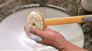 Long Handle Liquid Bath Brush Unboxing and Review - Does It Work